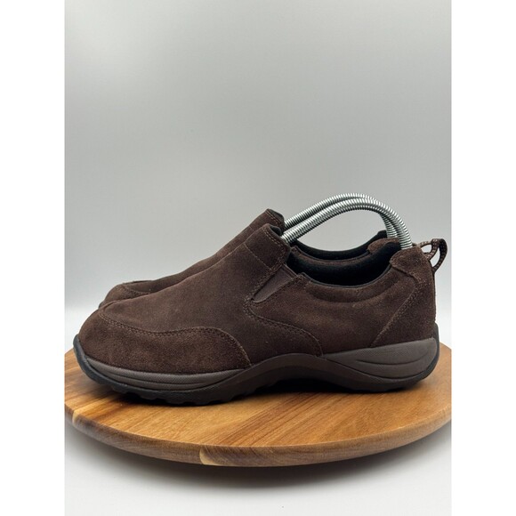 LL BEAN Comfort Mocs 254540 Slip On Shoes Brown Suede Men\'s Size 8.5 Wide main image 9